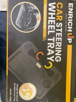 ENRICH UP 2-in-1 Car Steering Wheel Tray