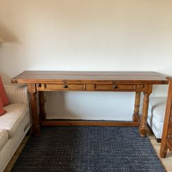 Vintage Century Furniture Drop Leaf Wood Table Console Table