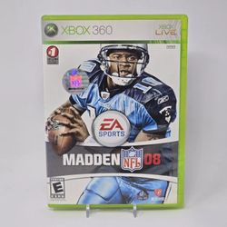 Madden NFL 08 (Xbox 360) CIB COMPLETE & TESTED