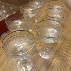 5 Crystal Mikasa Glasses