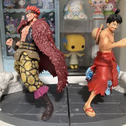 One Piece Eustass/Luffy Figure Set Of 2