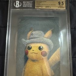Van Gogh Pikachu Postcard - BGS 9.5