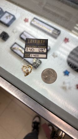14kt Heart diamond Pendant