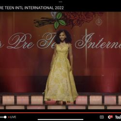 Beautiful Yellow Pagent Dress