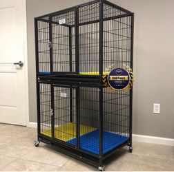 Double stacked dog pet cage kennel size 37” medium new in box 📦