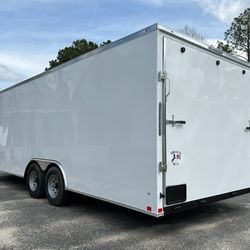 8.5x24ff Enclosed Vnose Trailer Brand New Moving Storage Cargo Traveling Car Truck Bike Motorcycle ATV UTV SXS RZR Hauler