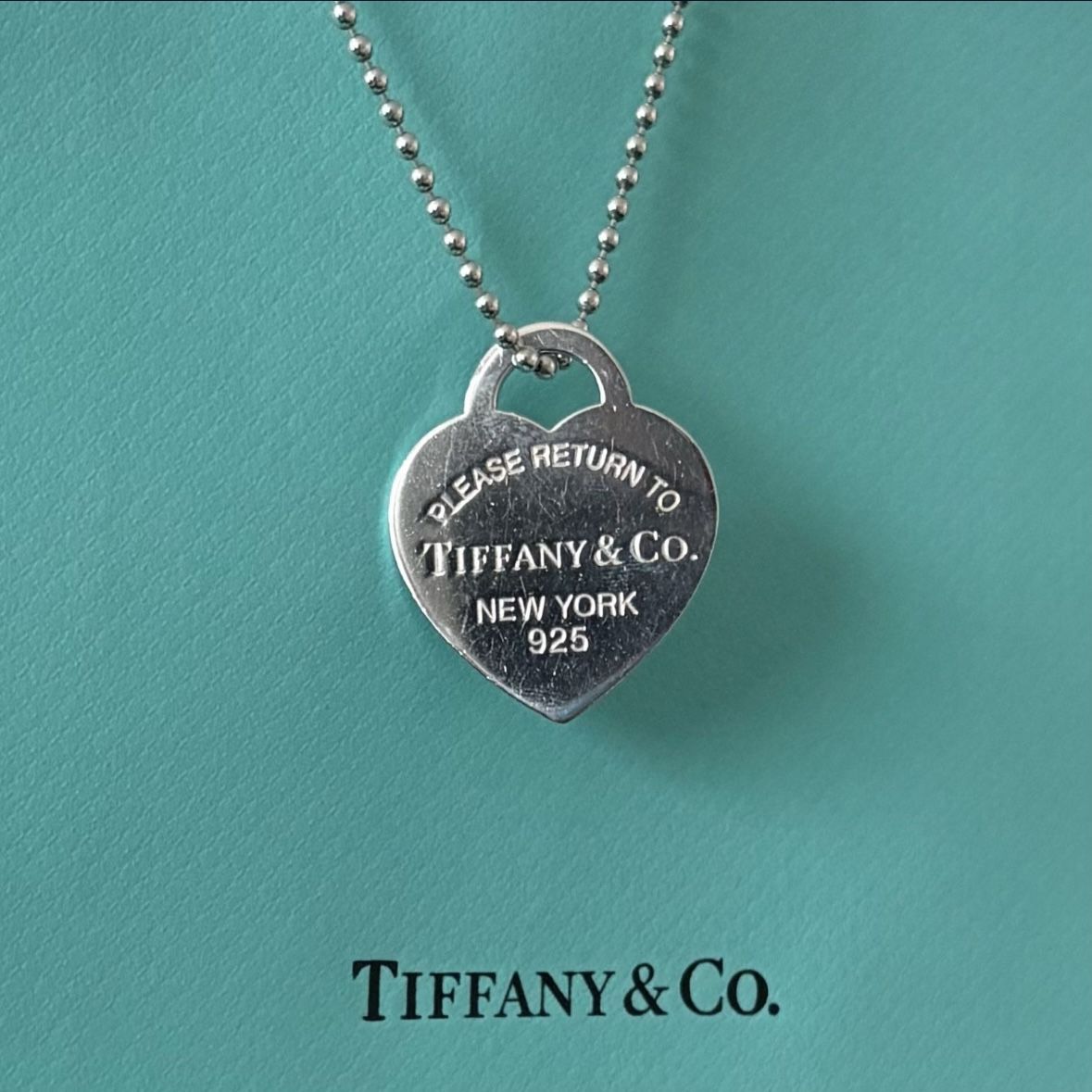 Tiffany & Co. Heart Tag Pendant & Necklace