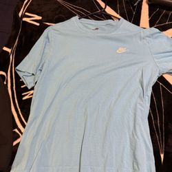 The Nike Tee In A Size large Blue Colorway