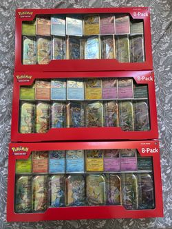 Pokemon Costco Prismatic Evolutions 8-Pack Mini Tins