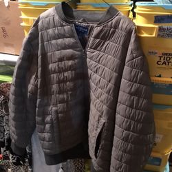 coat Arizona jean co. Gray, soft,  size XL. mens, (read Description)