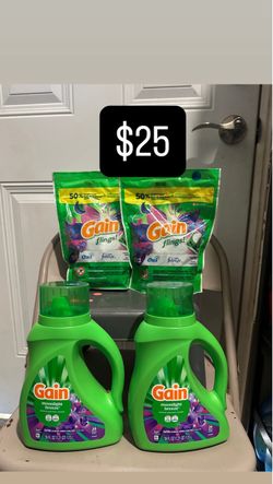 Gain Laundry Detergent Bundle – Liquid & Flings