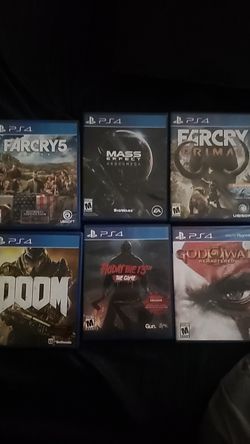 6 ps4 games all in like new condition open to offers