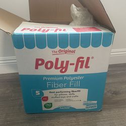 Mostly Full Box Of Poly-fil (Crafting Stuffing)