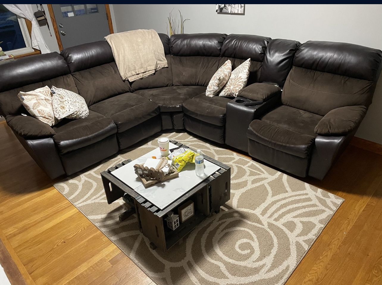 Sectional Sofa Two Recliners