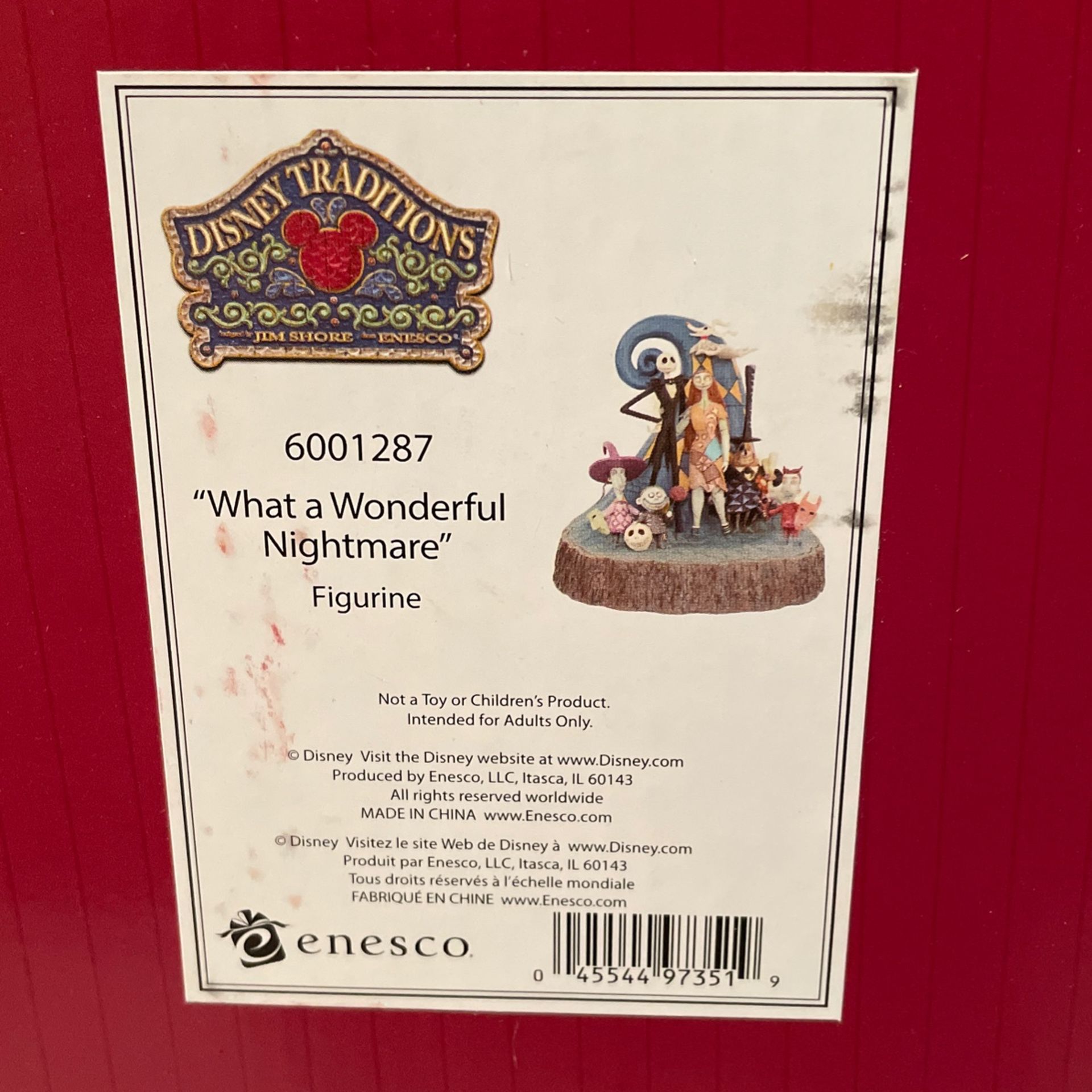 Nightmare Before Christmas - "what A Wonderfuloo Nightmare" Brand New In Box! Disney Traditions!