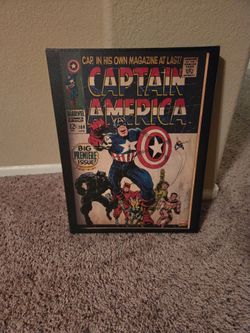 Vintage Captain America Wall Decor