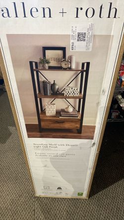 Allen - Roth Standing Shelf With Drawer.
