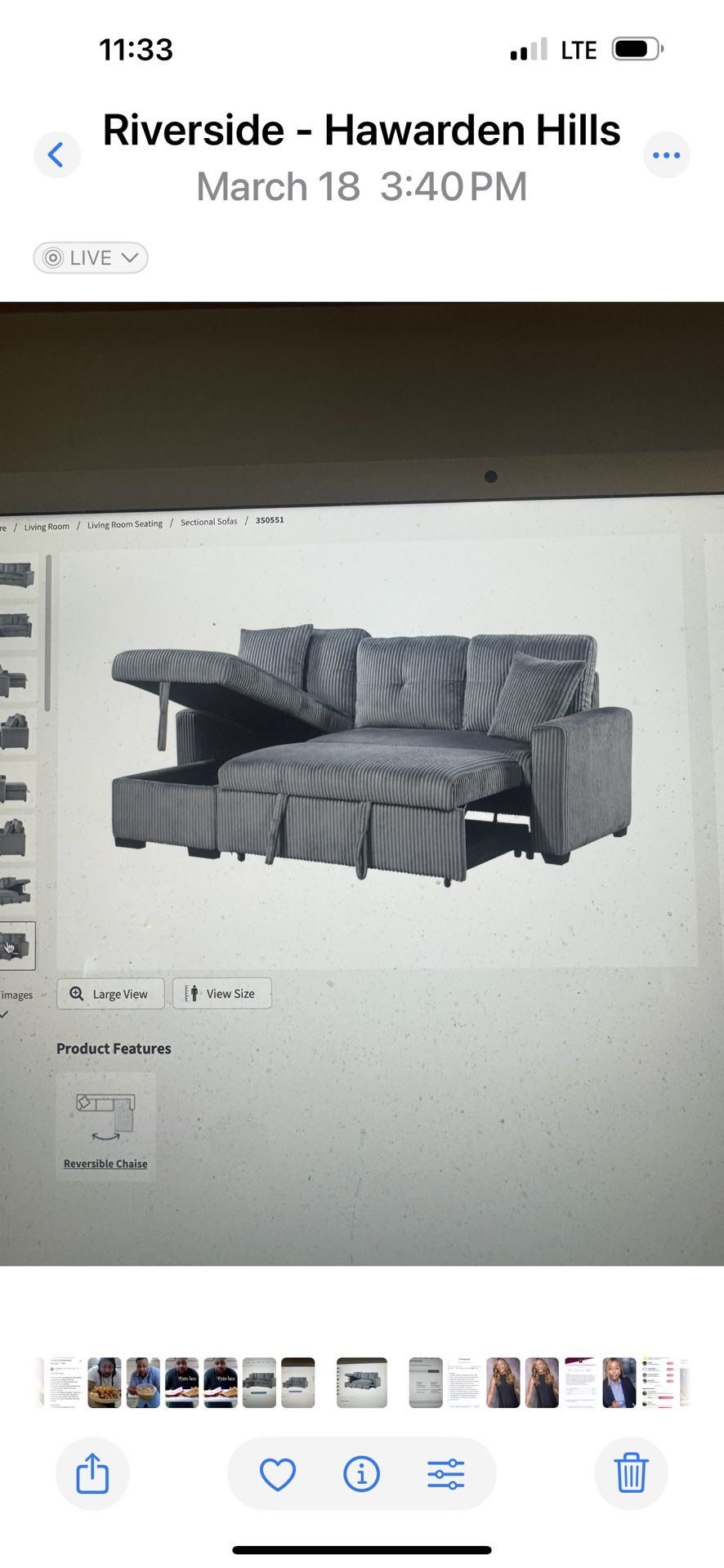Brand New Small Sectional Couch