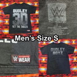 WWE Dudley Boyz 3D Get The Tables Black T-Shirt Men’s Size Small Wrestling