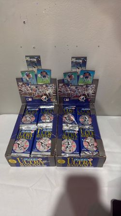 1991 Fleer Ultra Baseball Trading Cards Two Boxes