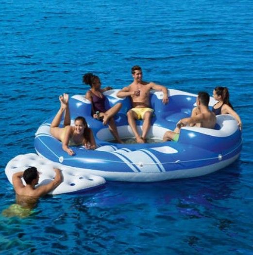 Bestway CoolerZ Blue Caribbean 6-person Floating Island