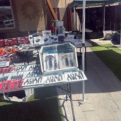 Yard Sell Tools Tablets Clothes 