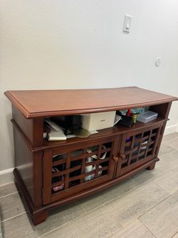 Wooden TV desk