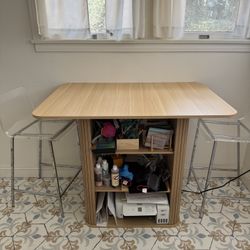 Craft Table Or Kitchen Dinning Table Or Island Plus 2 Stools