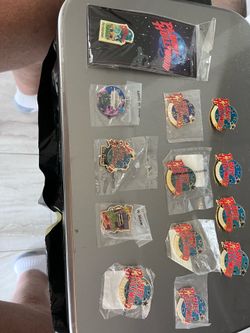Lot of 13 Vintage 90s Planet Hollywood Souvenir Pins Rare