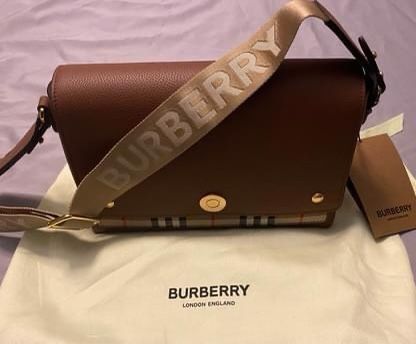 Burberry Leather and Vintage Note Crossbody