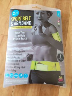 2 in 1 Sport Belt & ArmBand converts from Sport Belt to ArmBand
