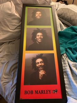 Bob Marley framed canvas print