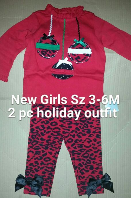 New Sz 3-6 months Baby Girls First Impressions holiday outfit nwt Macy's
