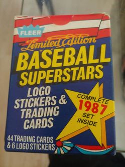 1987 fleer limited edition baseball card superstar set