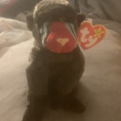 Rare Cheeks Beanie Baby Vintage Retired 