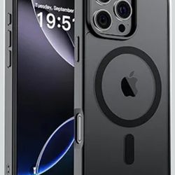 SUPFINE Magnetic for iPhone 16 Pro Case (Compatible with MagSafe) Black