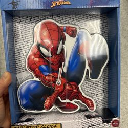 NWT Spiderman Tabletop Clock 