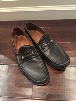 Allen Edmonds Black Leather Horsebit Loafers