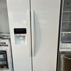 36” Whirlpool White Side By Side Refrigerator 