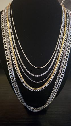 .925 Solid Sterling Silver Necklaces And More