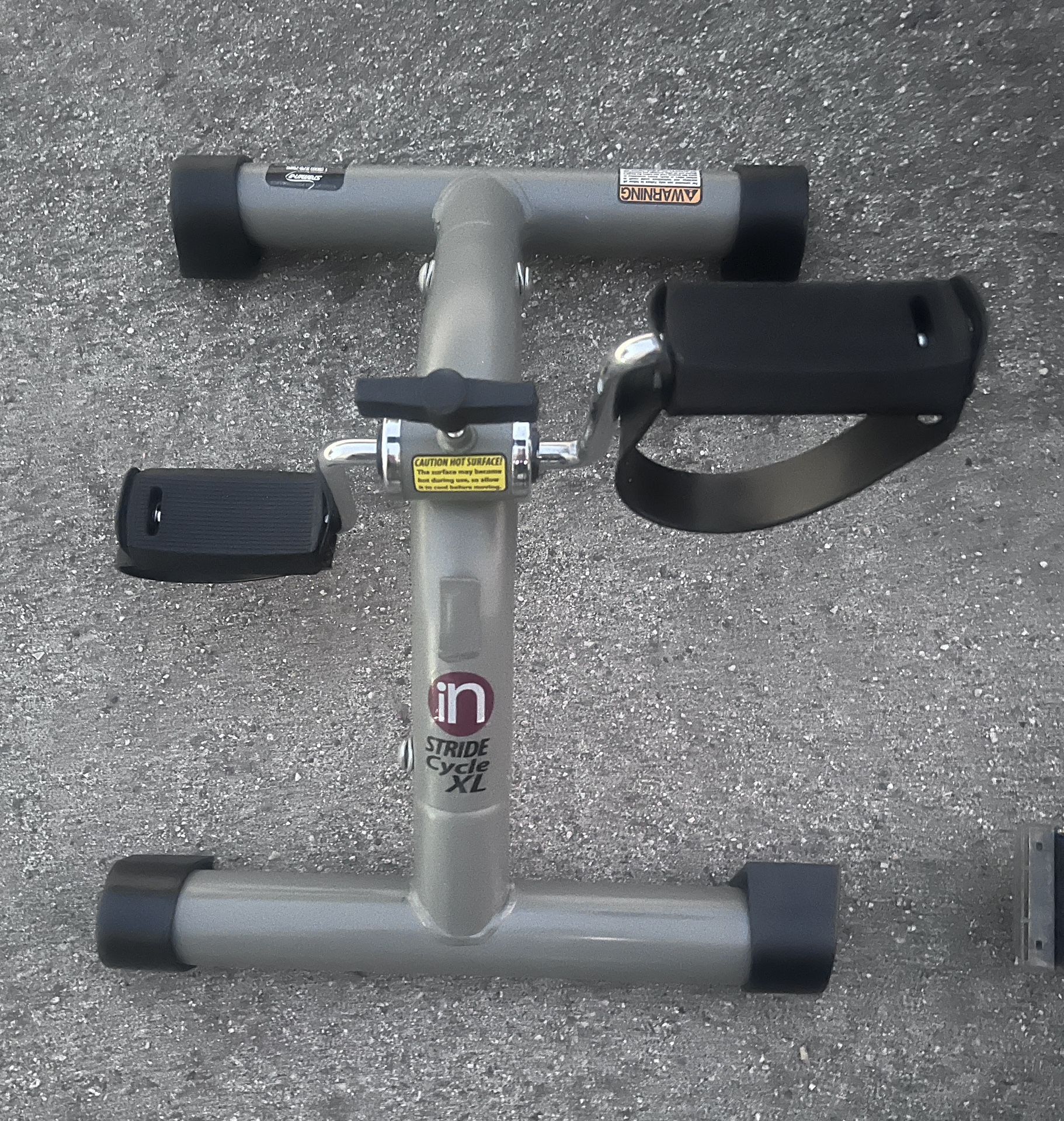 XL Stride Cycle iN Blacks Silver In Place Cycling Petals Exercise