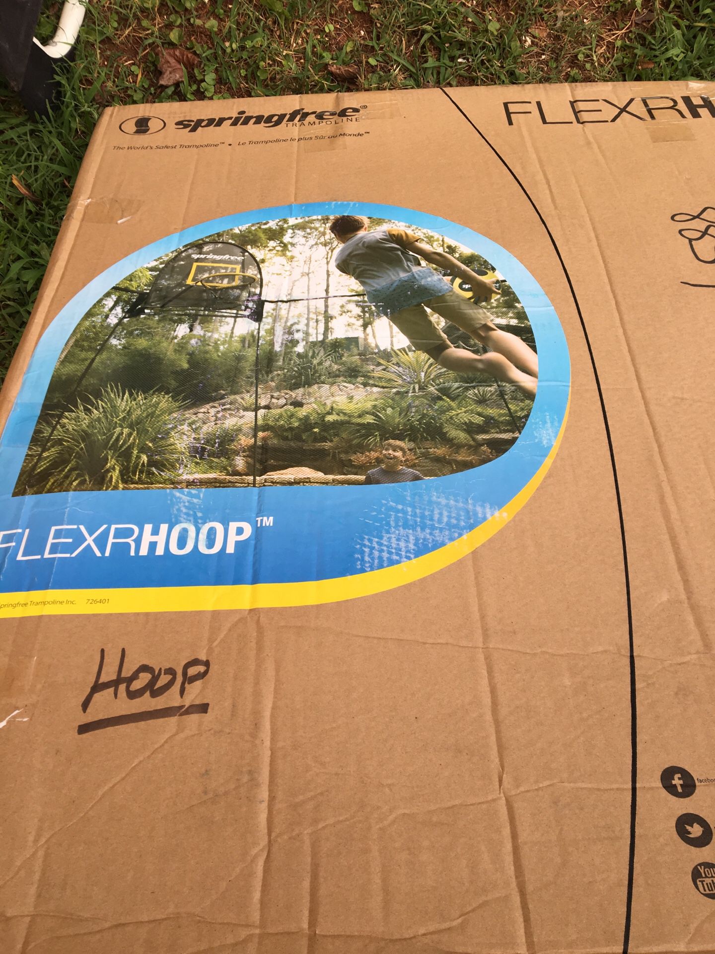 Trampoline Basketball Hoop Outdoor Fun Child Play Fun Foam Ball Adjustable