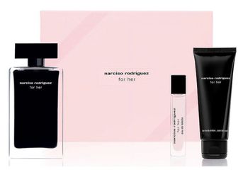 Set de regalo Eau de Toilette For Her de 3 piezas de Narciso Rodriguez.