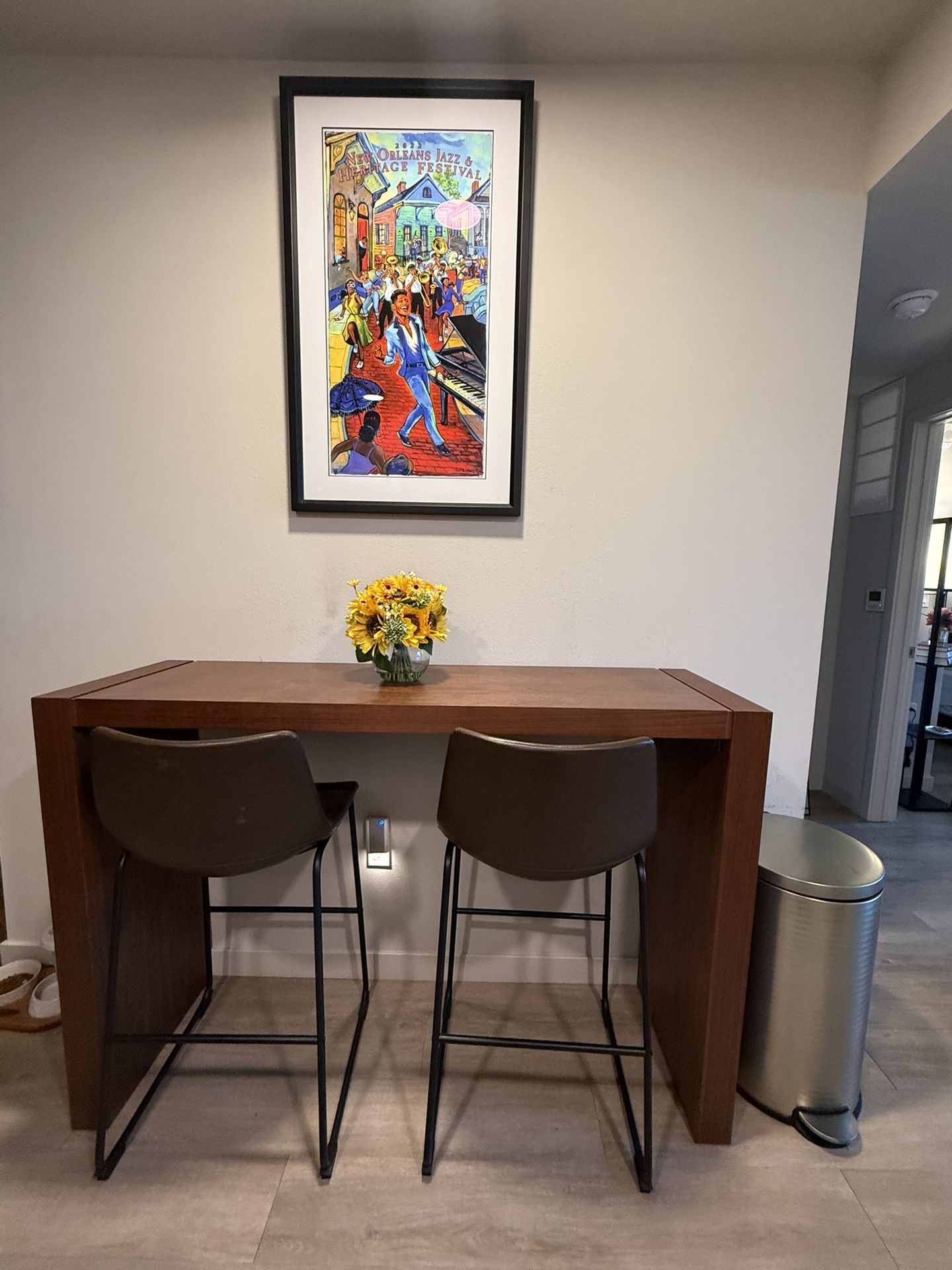 Counter Height Dining Table + Barstools