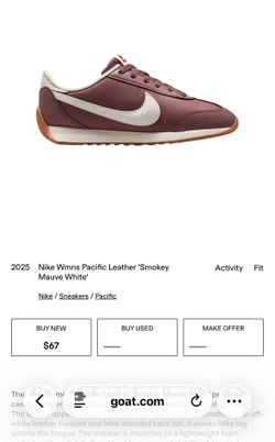 Nike Pacific Leather 'Smokey Mauve White'