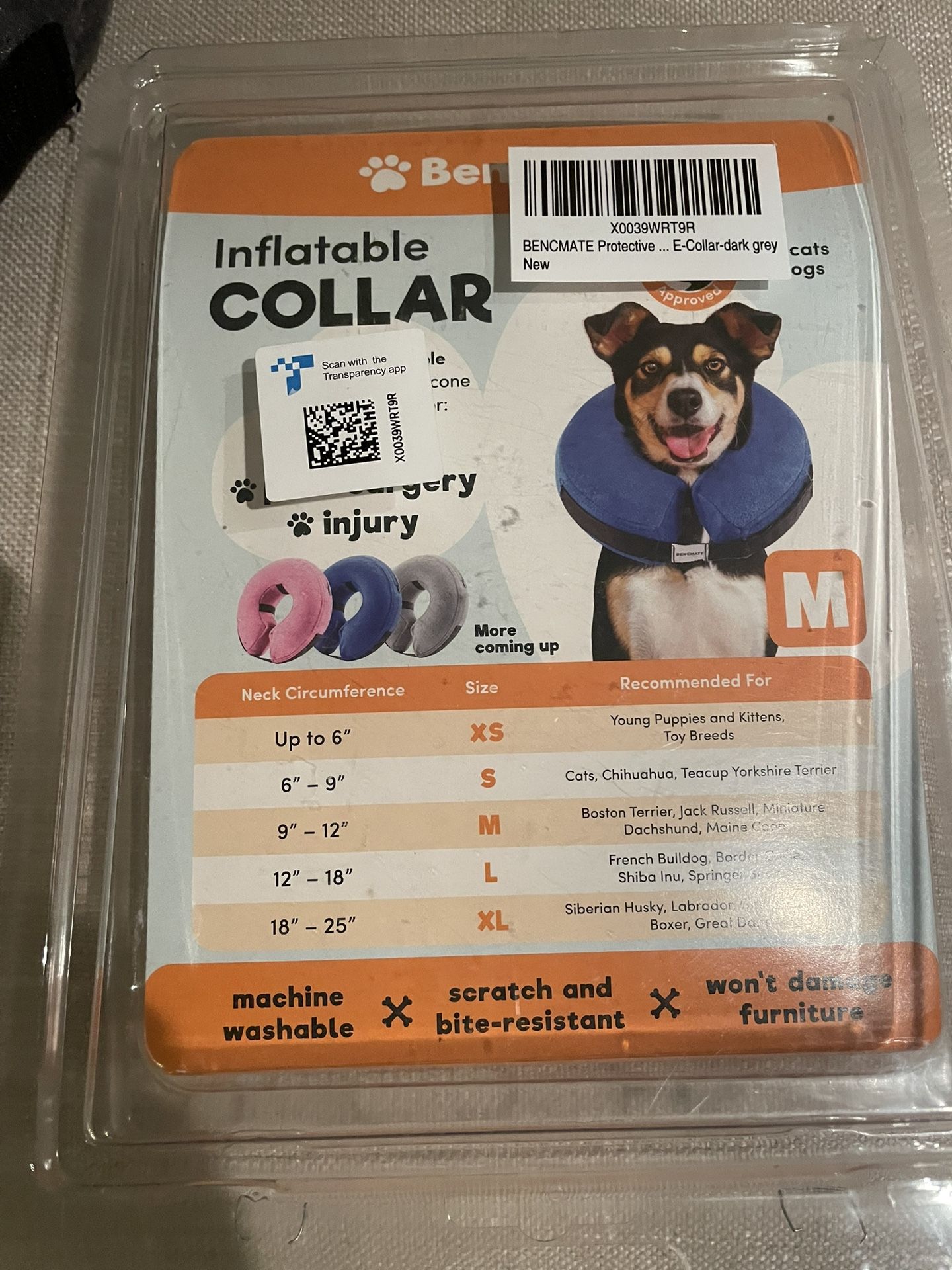 Inflatable Dog Collar & VET One Collar