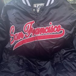 Vintage San Francisco Bomber Jacket Lee Sport Sz M