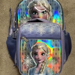 Frozen backpack With Lunch Bag (Used)