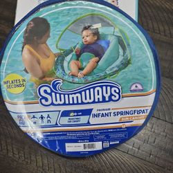 Infant Pool Floaty With Shade