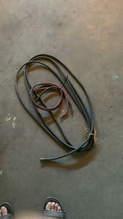 Battery cables/ O-zero gauge for systems/ positive and negative